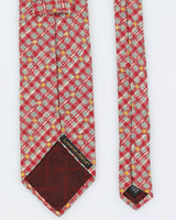 1990s Lorenzo 1964 Red Patterned Tie