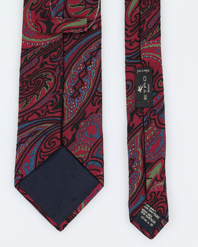 Etro Milan Pink Patterned Tie