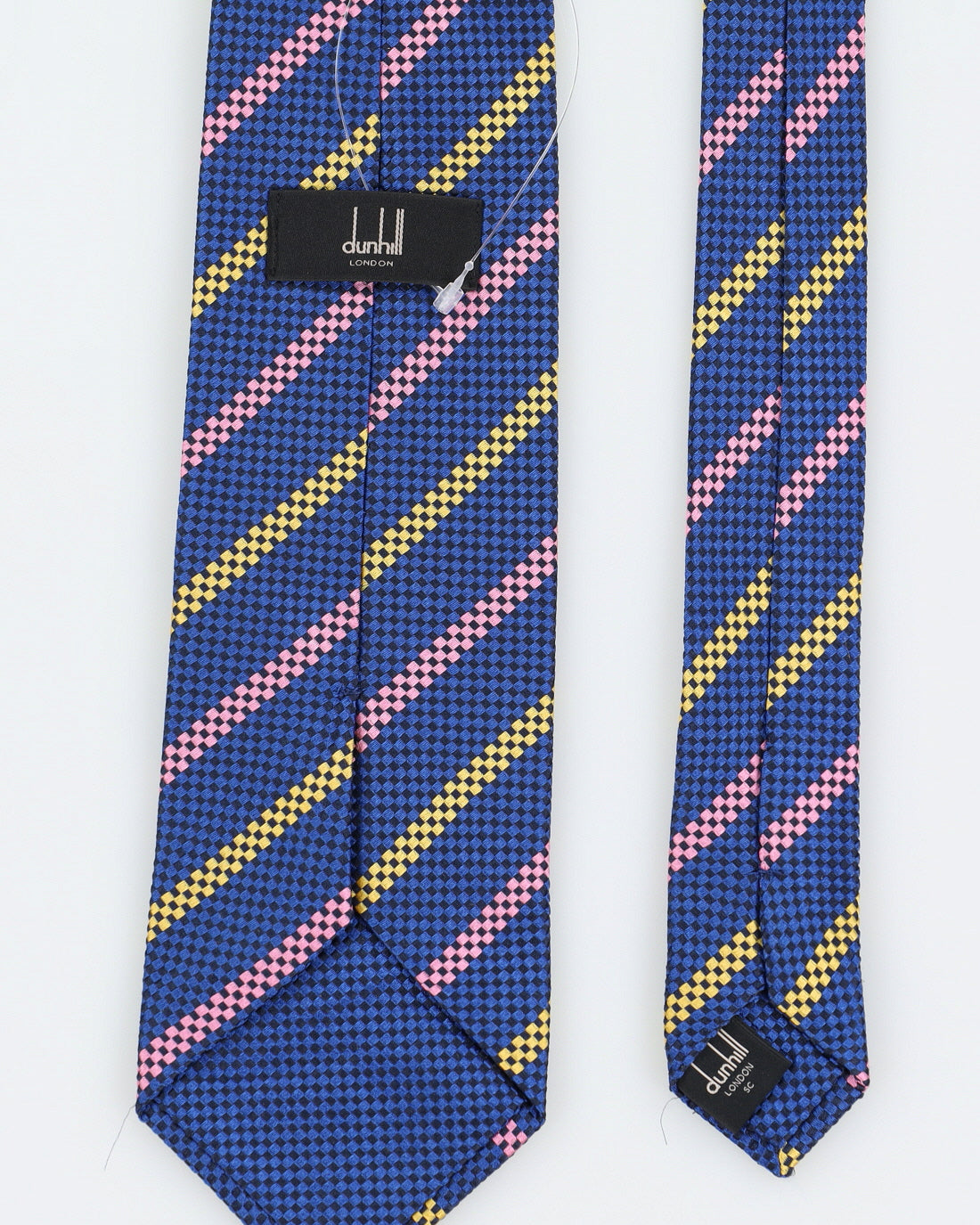 Dunhill Blue Woven Patterned Tie