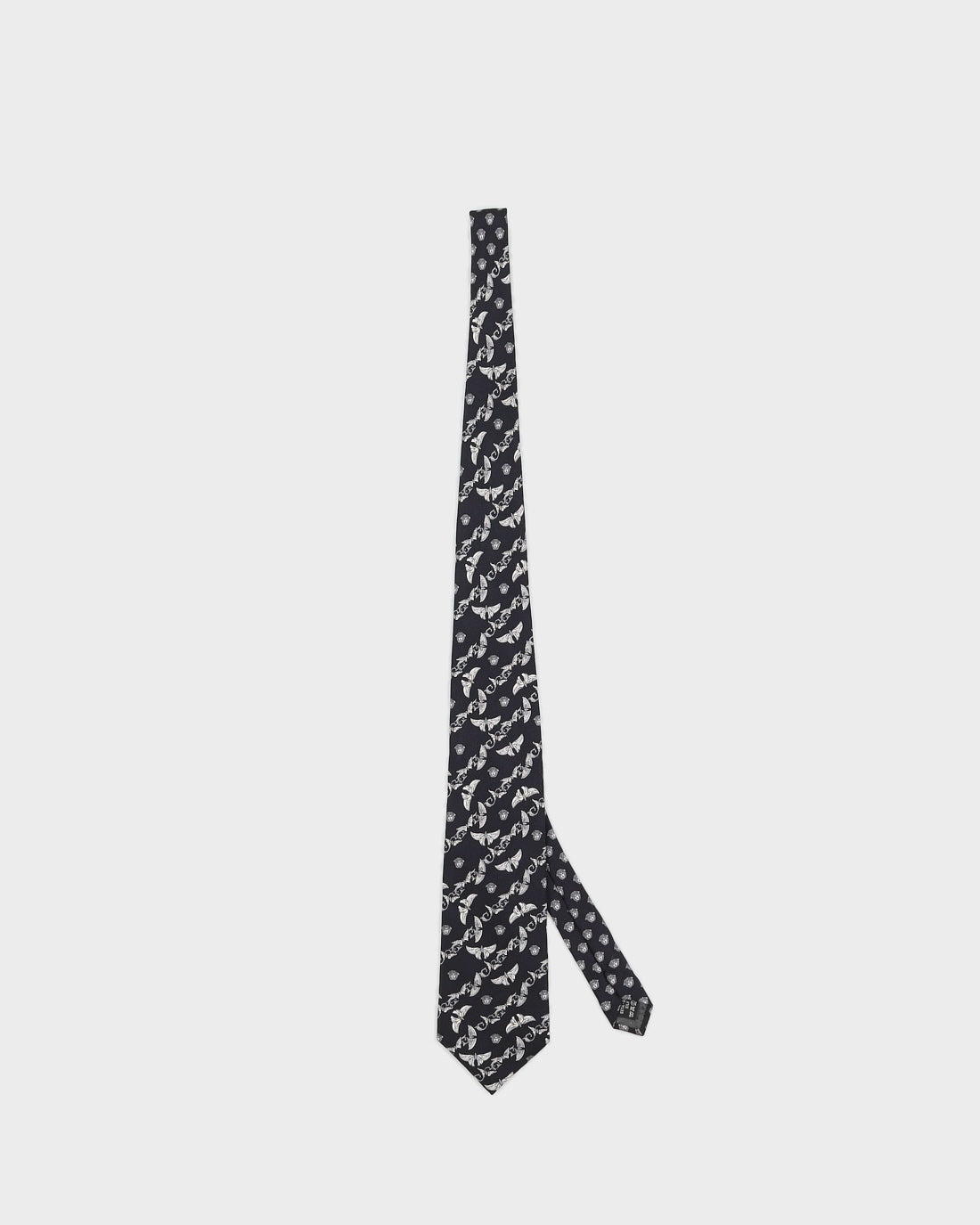 Gianni Versace Black Patterned Tie