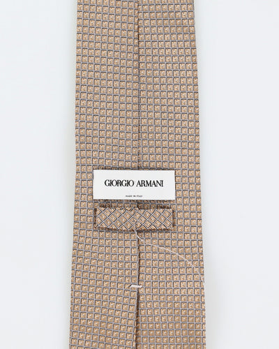 Vintage Men's Gold Armani Tie