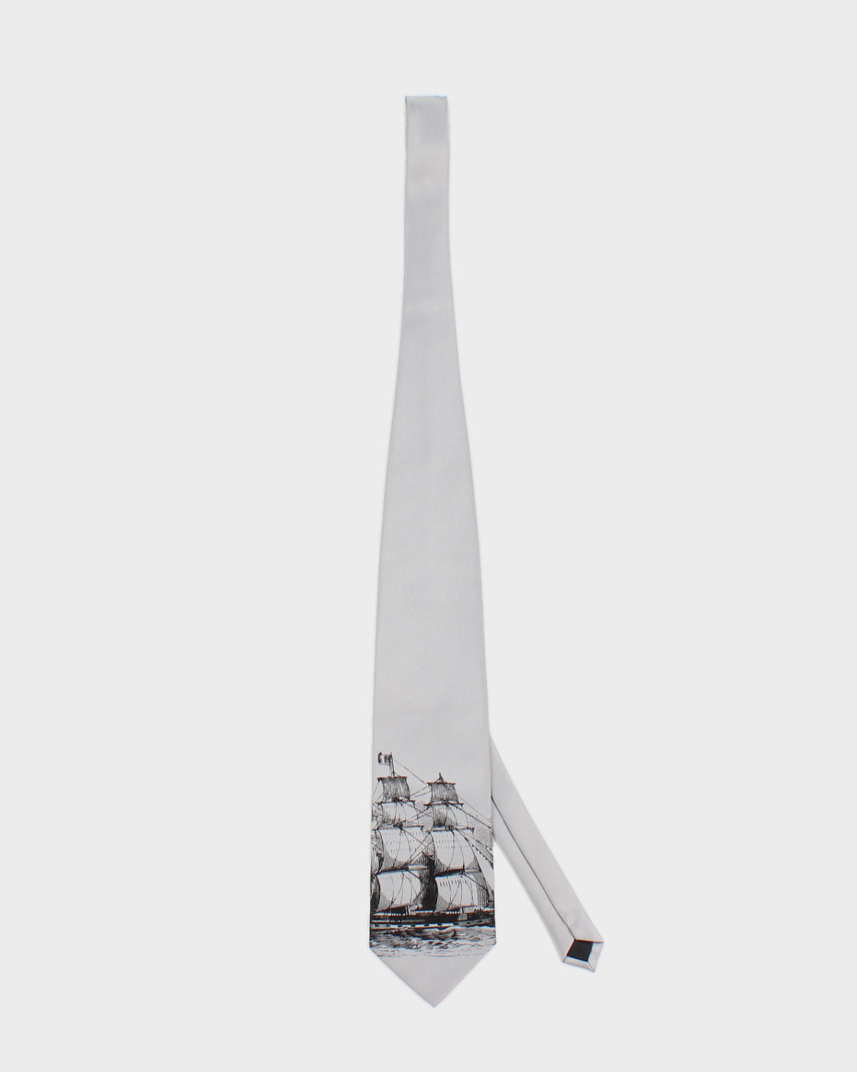 Cyberoptix Silver Ship Tie