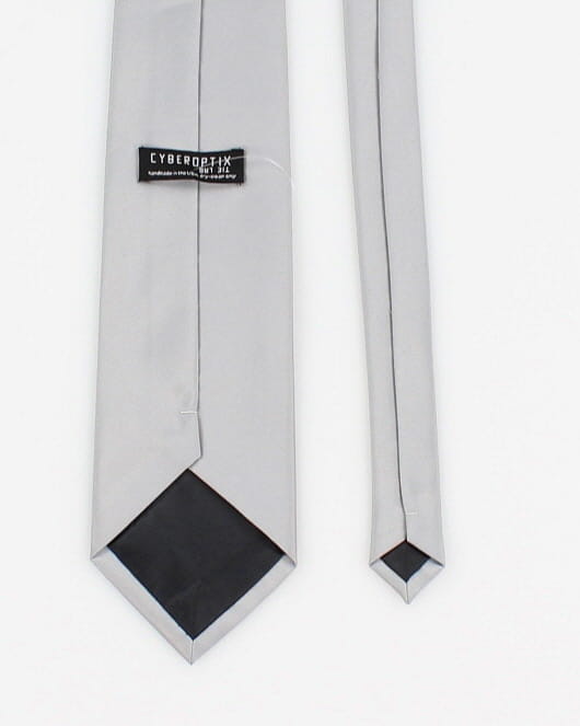 Cyberoptix Silver Ship Tie
