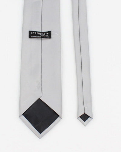 Cyberoptix Silver Ship Tie