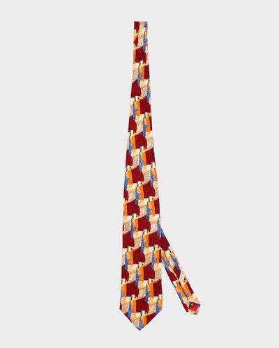 Vintage 90s Ermenegildo Zegna Abstract Silk Tie