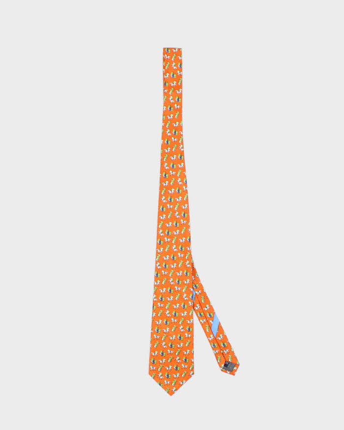 Men's Orange Salvatore Ferragamo Silk Ties