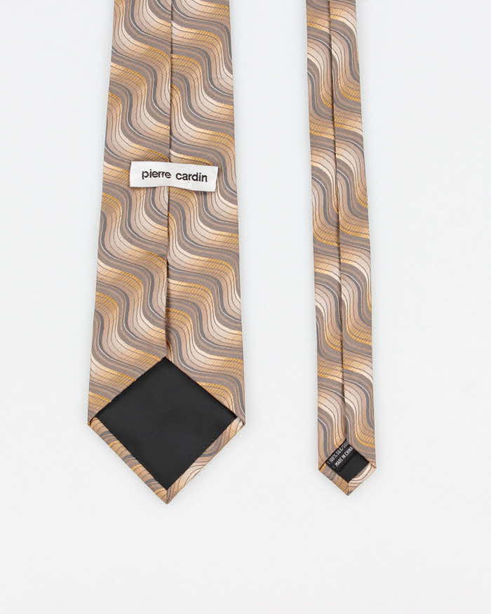 Vintage Men's Pierre Cardin Patterned Silk  Tie