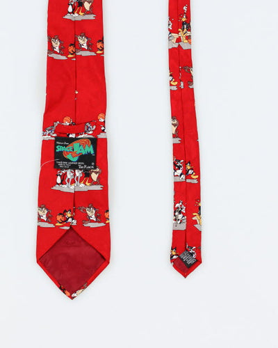Vintage 90s Space Jam Silk Tie