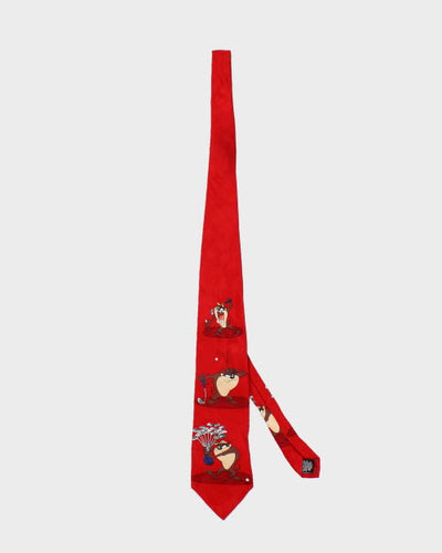 Vintage 90s Looney Tunes Silk Tie