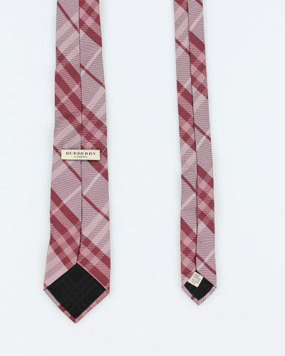Vintage Burberry Check Silk Tie