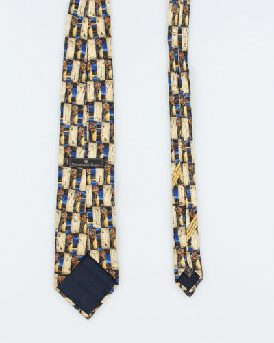 Vintage Ermenegildo Zegna Silk Pattern Tie