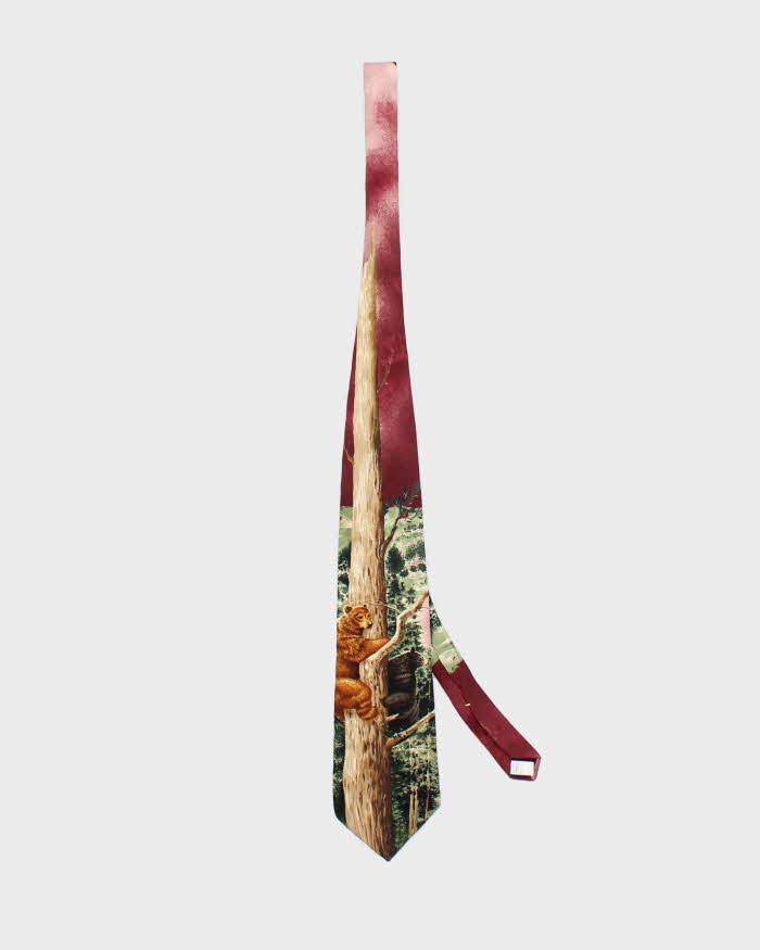 Vintage Endanger Species Silk Tie