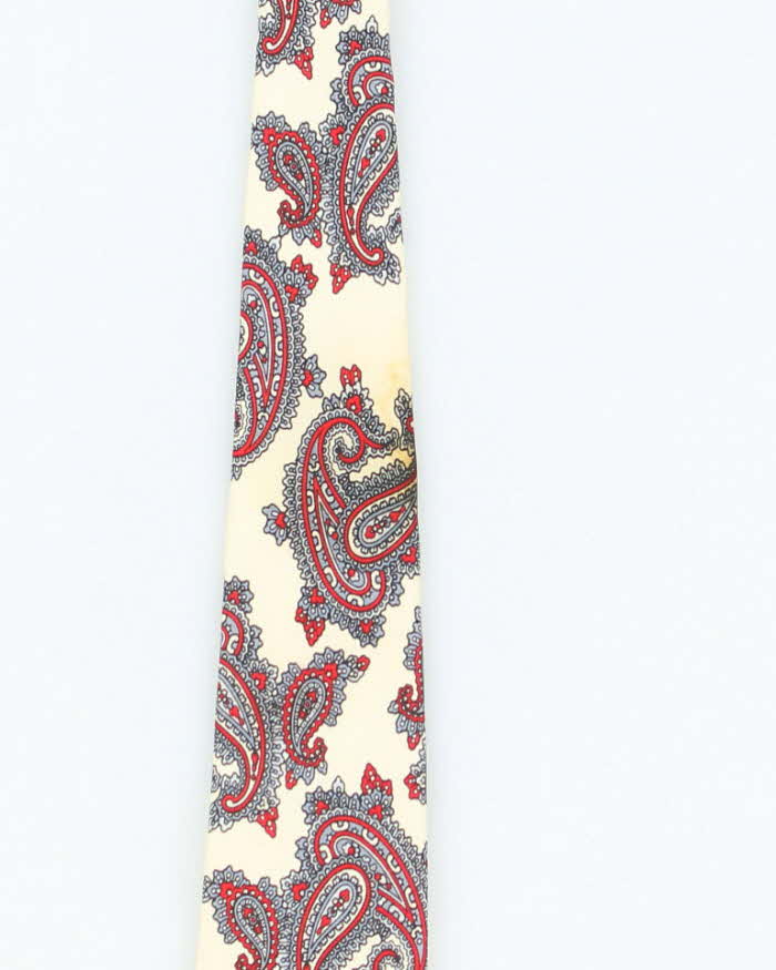 Vintage Lanvin Paisley Pattern Silk Tie