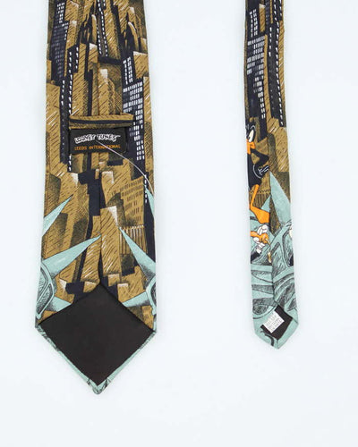 Vintage 90s Looney Tunes Silk Tie