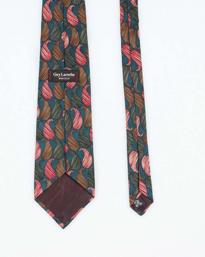 Vintage 80's Guy Laroche Patterned Tie