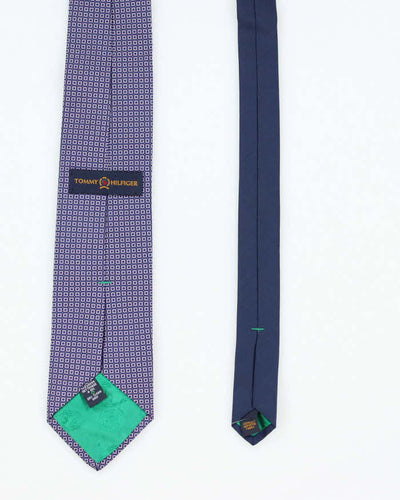 Vintage 90's Tommy Hilfiger Two-Tone Patterned Tie