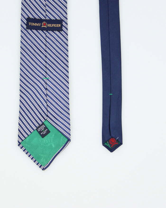 Vintage 90's Tommy Hilfiger Two-Tone Striped Tie