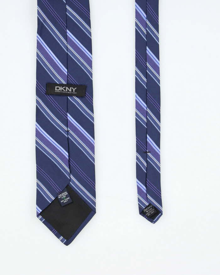 Vintage Y2K DKNY Striped Silk Tie