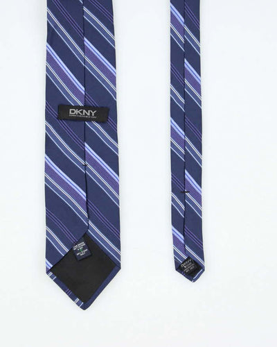 Vintage Y2K DKNY Striped Silk Tie