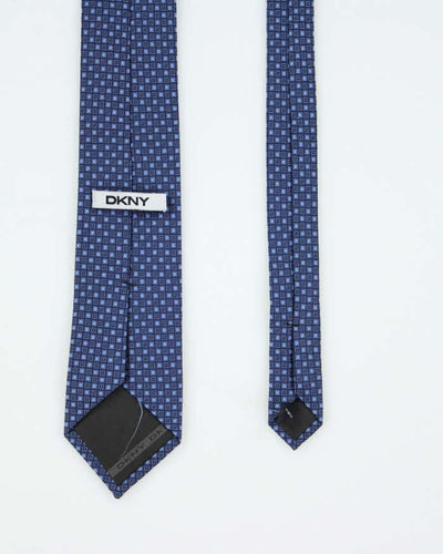 Vintage Y2K DKNY Patterned Silk Tie