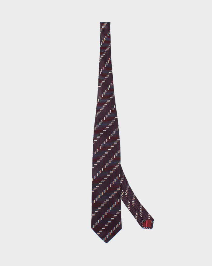 Vintage 90's Giorgio Armani Patterned Silk Tie