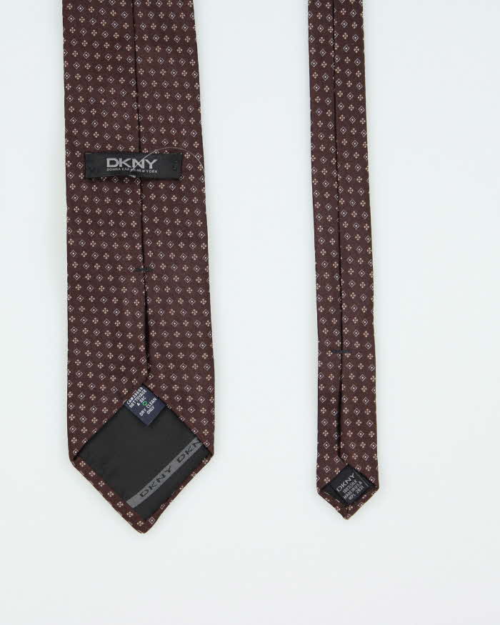 Vintage DKNY Patterned Silk Tie