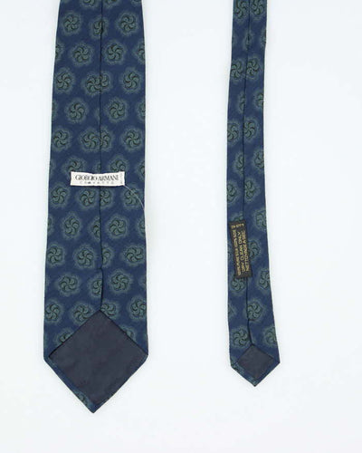 Vintage 90's Giorgio Armani Patterned Silk Tie