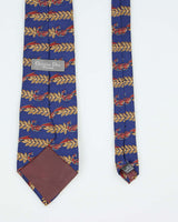 Vintage 90's Christian Dior Patterned Silk Tie