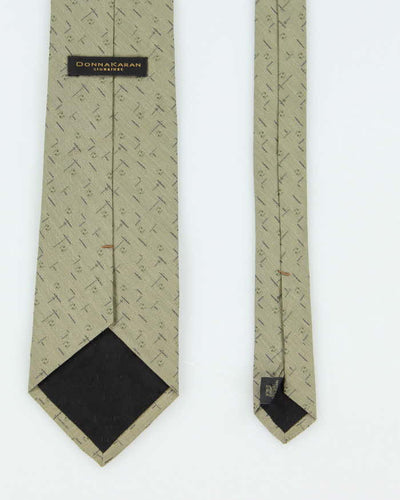 Vintage 90's Donna Karen Patterned Silk Tie