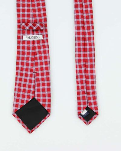 Vintage 90's Valentino Patterned Silk Tie