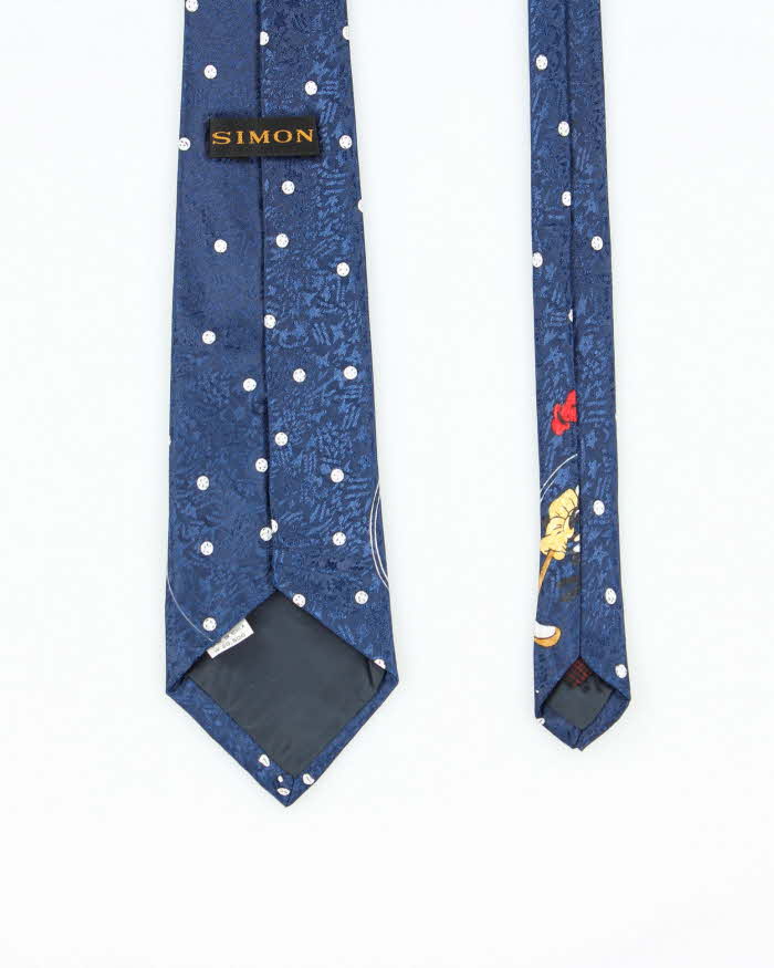 Vintage 90's Disney Goofy Golf Swing Silk Tie