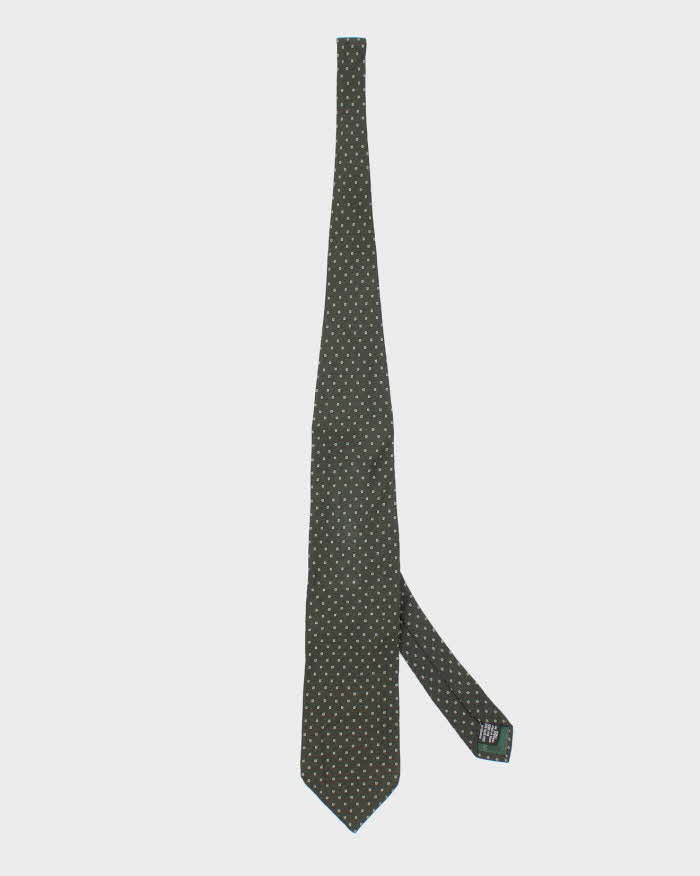 Vintage 90's Armani Speckled Patterned Silk Tie
