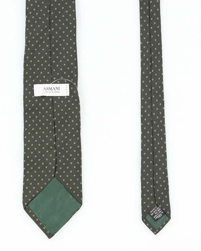 Vintage 90's Armani Speckled Patterned Silk Tie