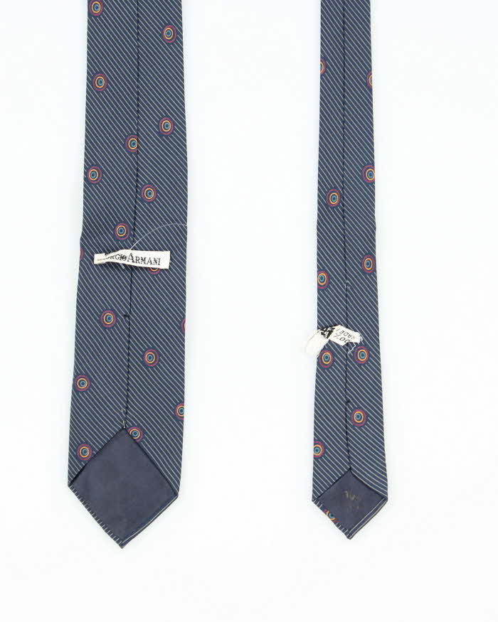 Vintage 90's Giorgio Armani Lightweight Striped Silk Tie