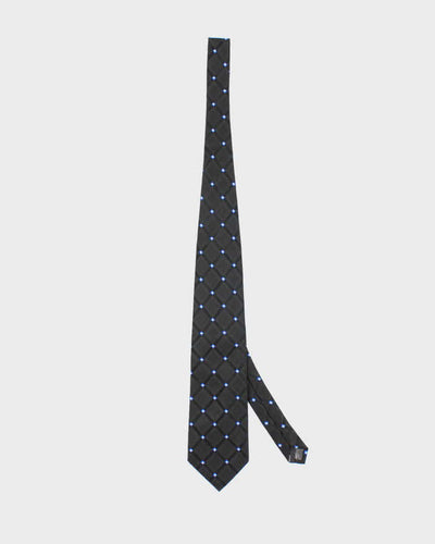 Vintage 90's Valentino Chunky Striped Silk Tie