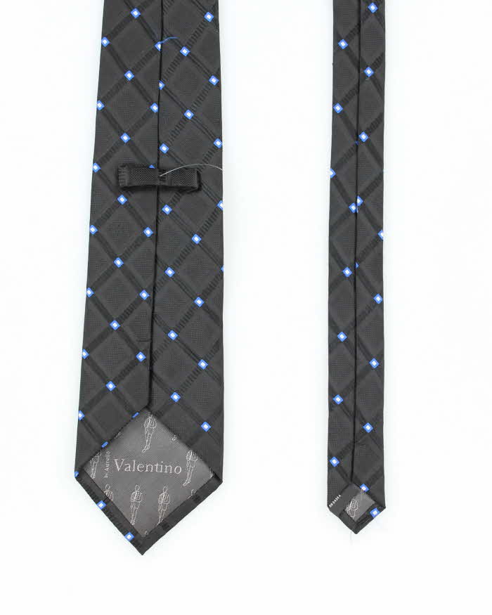 Vintage 90's Valentino Chunky Striped Silk Tie