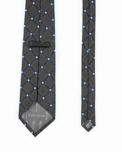 Vintage 90's Valentino Chunky Striped Silk Tie