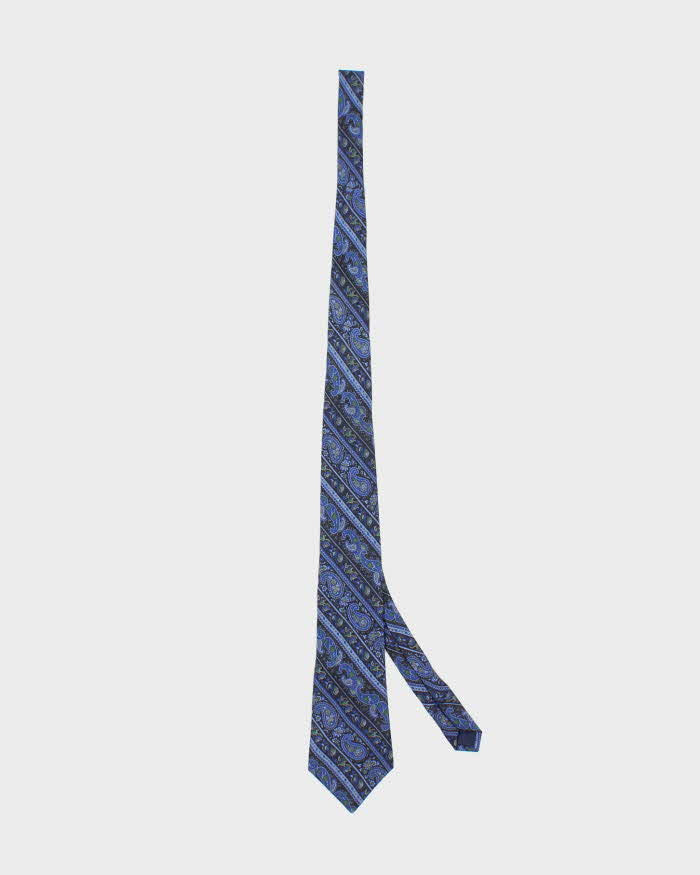 Vintage 90's Yves Saint Laurent Silk Paisley Patterned Tie