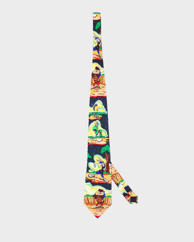 Vintage 90s Looney Tunes Silk Tie