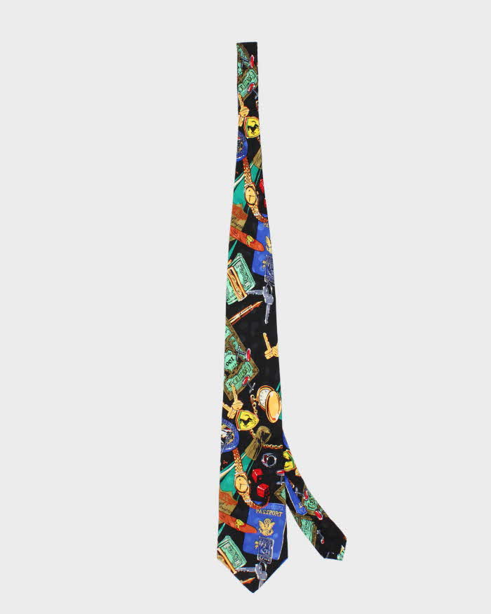 Vintage 90s Addiction Silk Tie