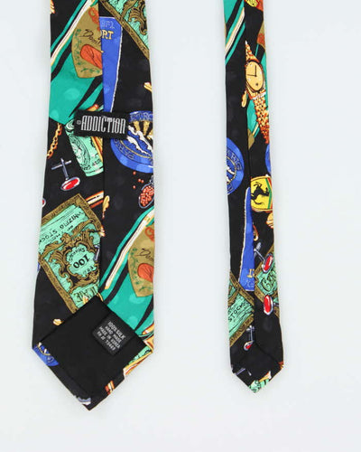 Vintage 90s Addiction Silk Tie