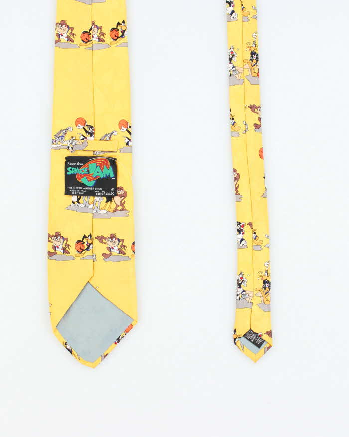Vintage 90s Warner Bros Space Jam Silk Tie