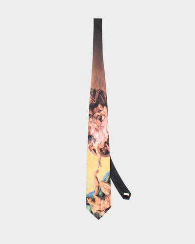 Vintage Ralph Marlin The Creation Of Adam Michel Angelo Tie