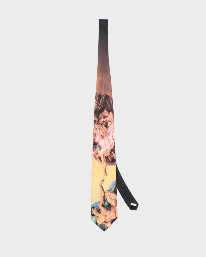 Vintage Ralph Marlin The Creation Of Adam Michel Angelo Tie