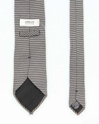 Vintage Armani Collezioni Striped Silk Neck Tie