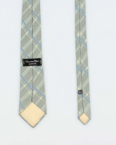 Vintage 80's Christian Dior Silk Patterned Neck Tie