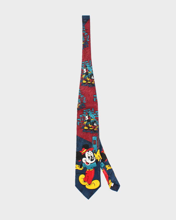 Vintage 90's Disney Mickey Mouse All Over Print Tie