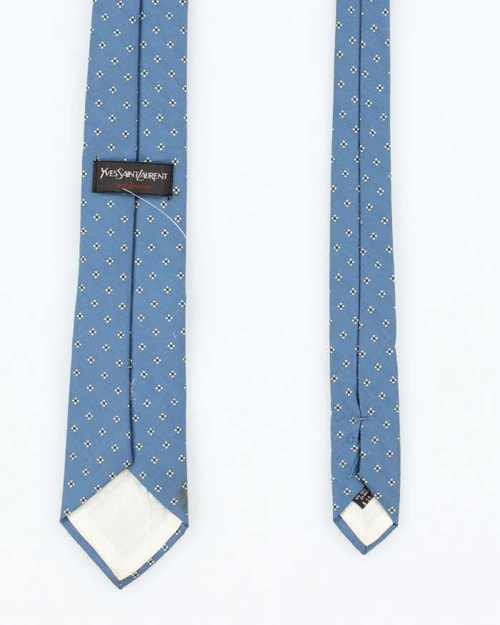 Vintage Yves Saint Laurent Patterned Silk Tie