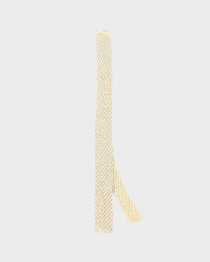 Vintage 90's Giorgio Armani Striped Elasticated Tie