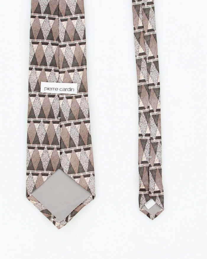 Vintage 90's Pierre Cardin Patterned Silk Tie